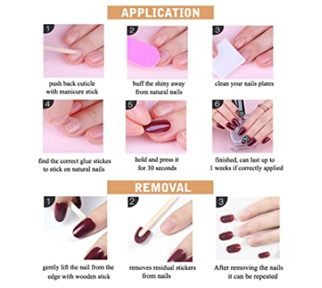 QINGGE Nude Pink Press on Nails Medium Coffin Fake Nails Luxury Glossy  Matte Acrylic Nails Stick on Nails Tips Glue on Nails False Nails for Women  25Pcs 11 Nude Pink